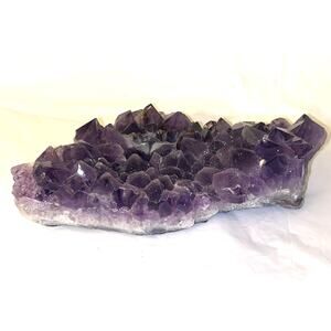 Large Amethyst geode quartz cluster crystal specimen Healing Purple 2.11lb